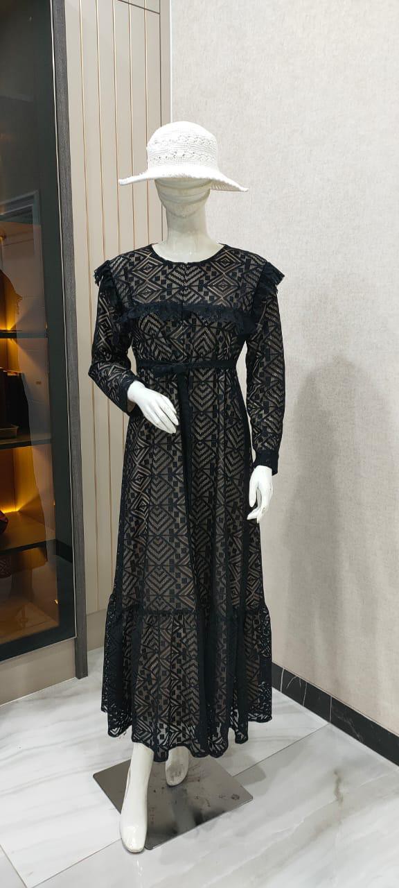 Maxi Dress Maura Couple - Sania Ruffle Batik Couple Ori Ndoro Jowi Dnt Garansi Termurah Shopee