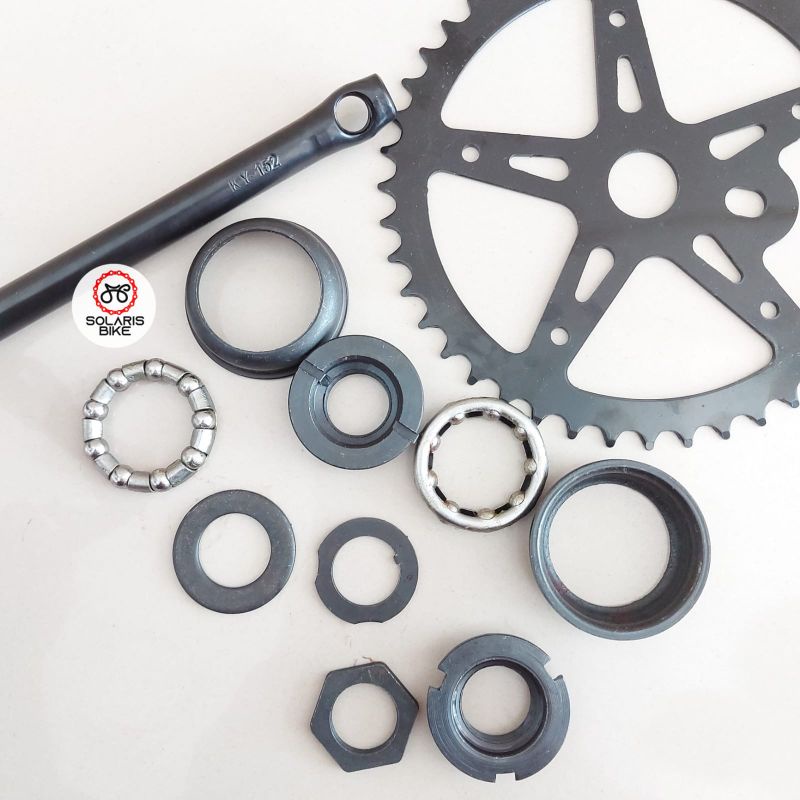 GIR LANGSUNG SET CRANK SET SEPEDA ANAK BMX MINI 12-16-18 20