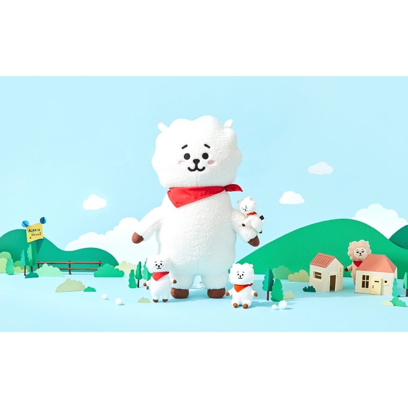 READY STOCK - BT21 RJ STANDING DOLL - JUMBO OFFICIAL SIZE MEDIUM