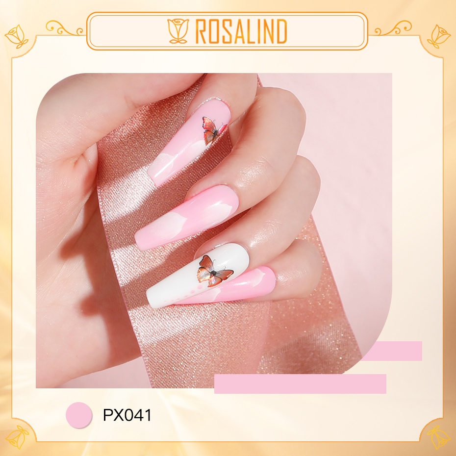 ROSALIND RAF Series Gel Nail Polish 10 ml Botol Kaca UV LED / Kutek / Cat Kuku/ Kutek Gel/  Kutek UV LED/ Kutek Nail Arts