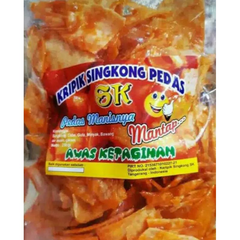 

Kripik Singkong Pedas SK 250gr