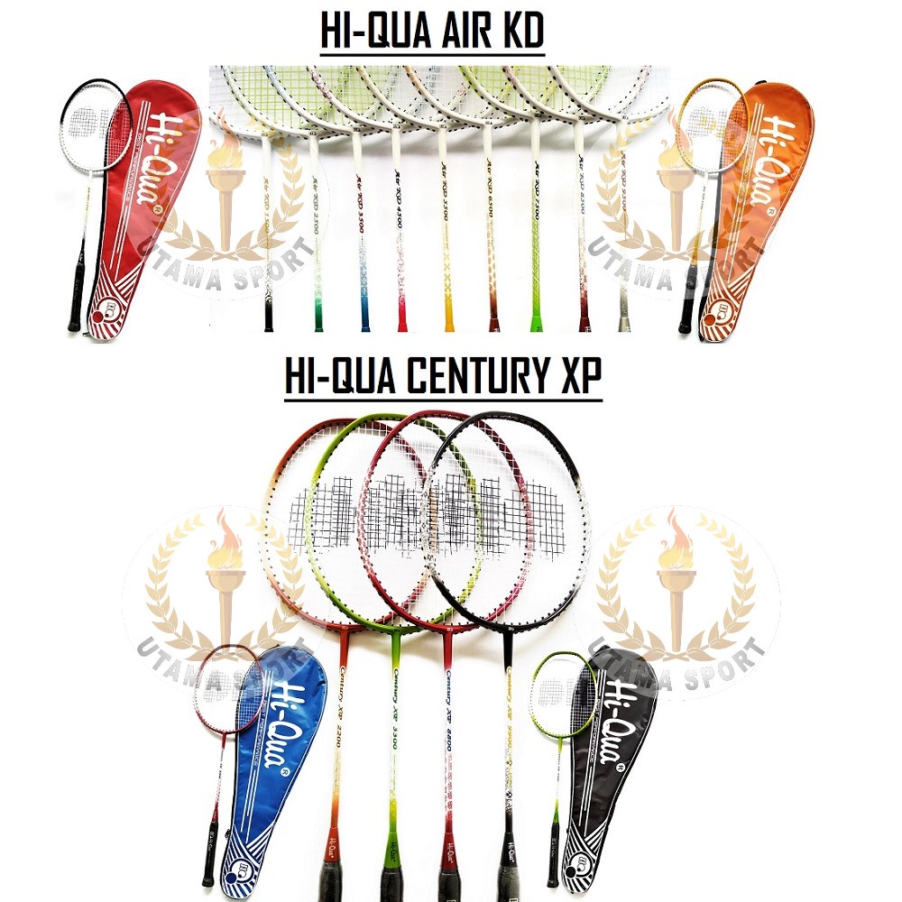 Raket Badminton / Bulutangkis Hi-Qua Air KD All Around / Century XP Hiqua Original Hi Qua