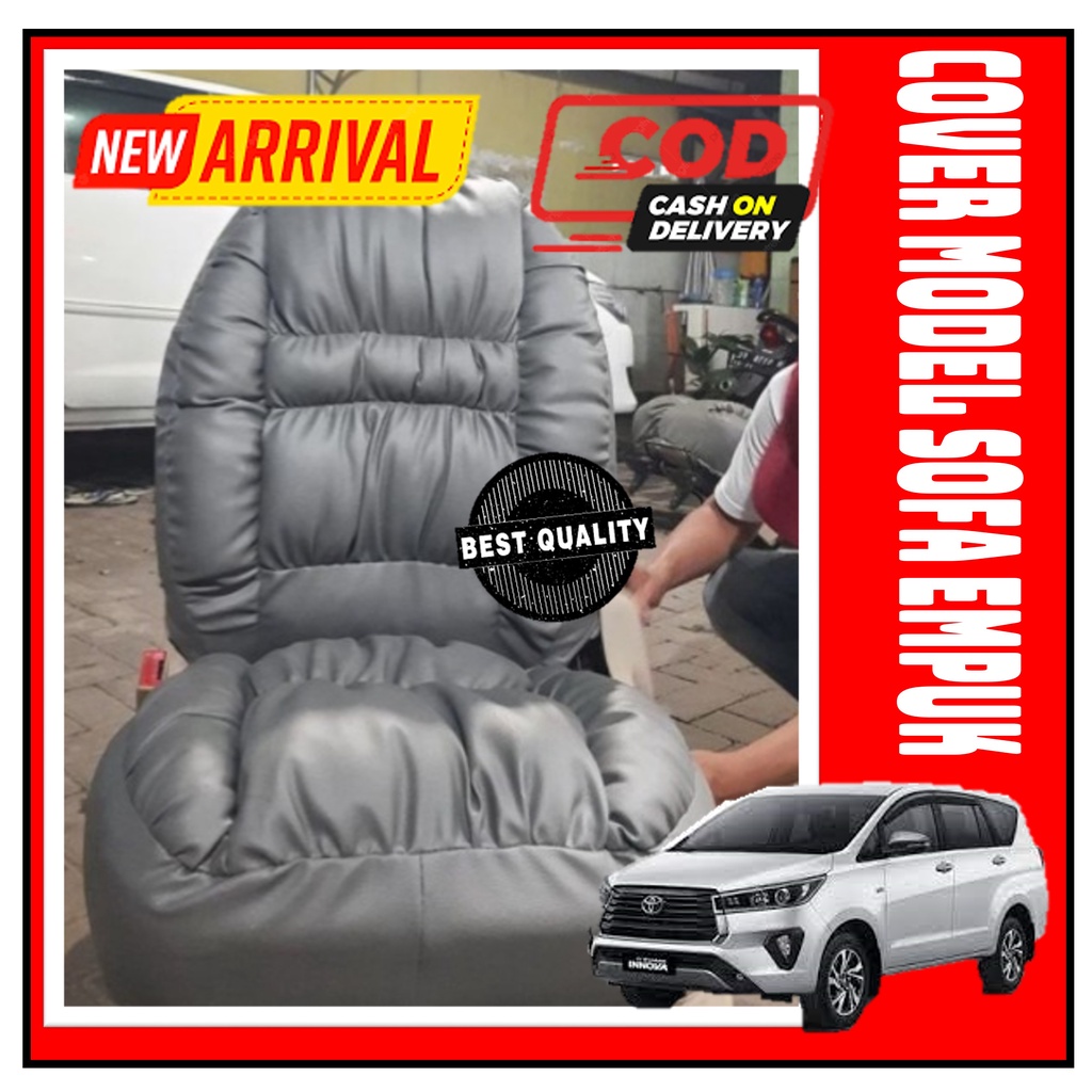 SARUNG JOK SOFA AVANZA INNOVA LAMA INNOVA REBORN BAHAN KULIT SYNTETIC ANTI AIR LEBIH EMPUK DAN NYAMA