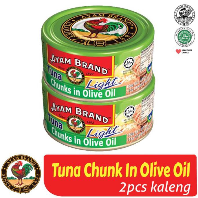 

Terhot! Ikan Tuna Kaleng Chunk Light In Oil Olive Ayam Brand 150Gr Isi 2 Pcs