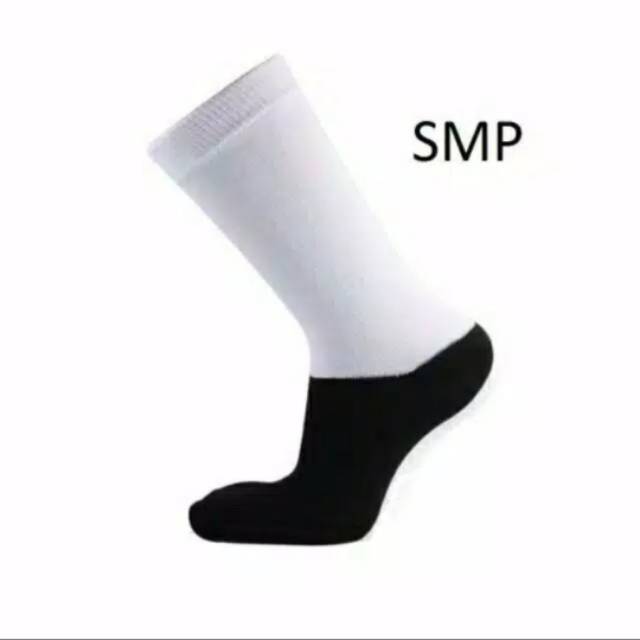 KAOS KAKI SEKOLAH SMP hitam putih POLYSTER