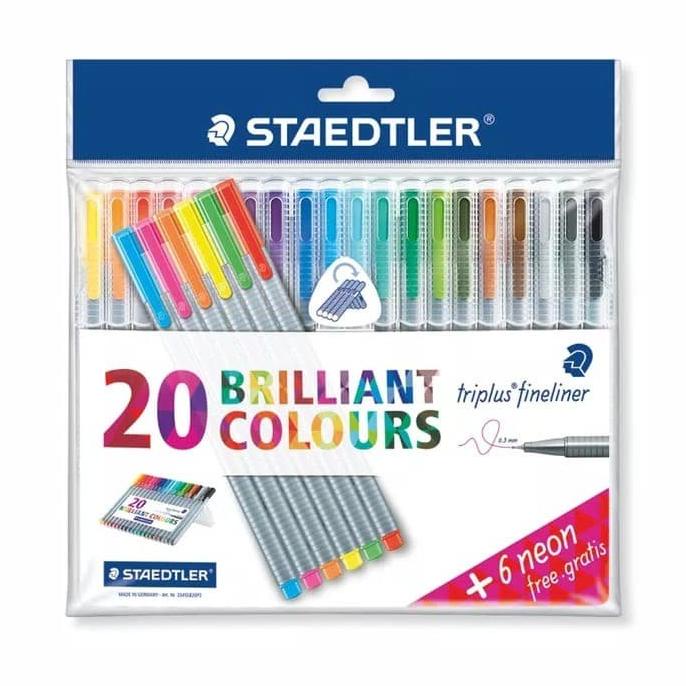 

*#*#*#] bolpoin 20 brilliant color triple fine liner