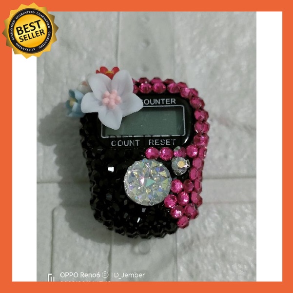 TASBIH DIGITAL CANTIK / TASBIH DIGITAL SWAROVSKI  [2 Warna] tasbeh - tasbih digital - tasbih digital