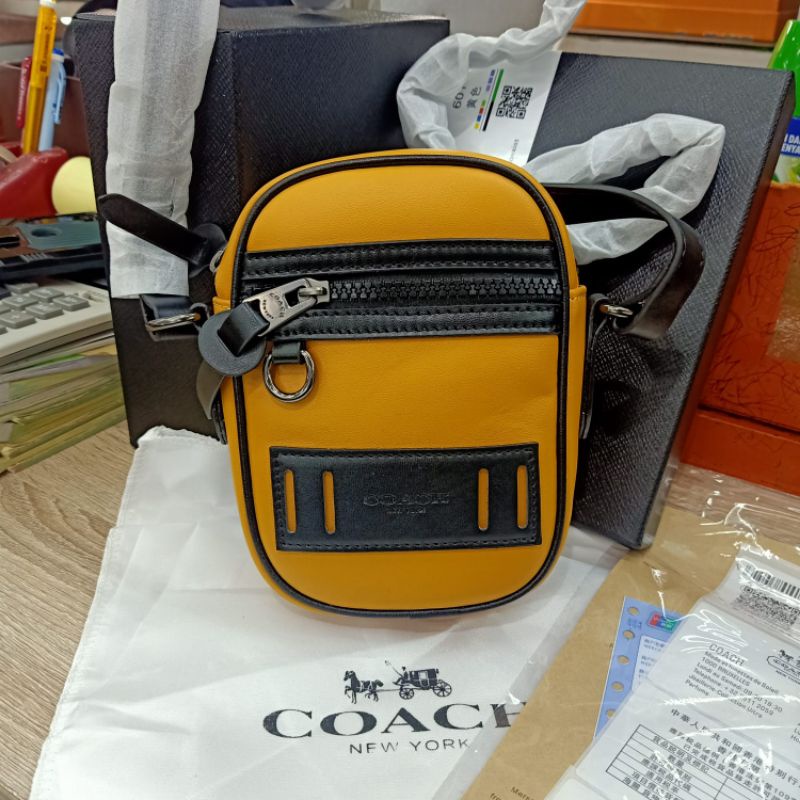 Tas Selempang Coach Yellow Mini Crossbody Bag Premium Quality