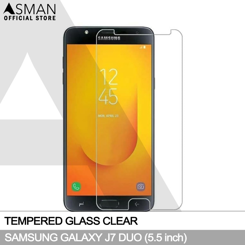 Tempered Glass Samsung Galaxy J7 Duo (5.5&quot;) | Anti Gores Pelindung Layar Kaca - Bening