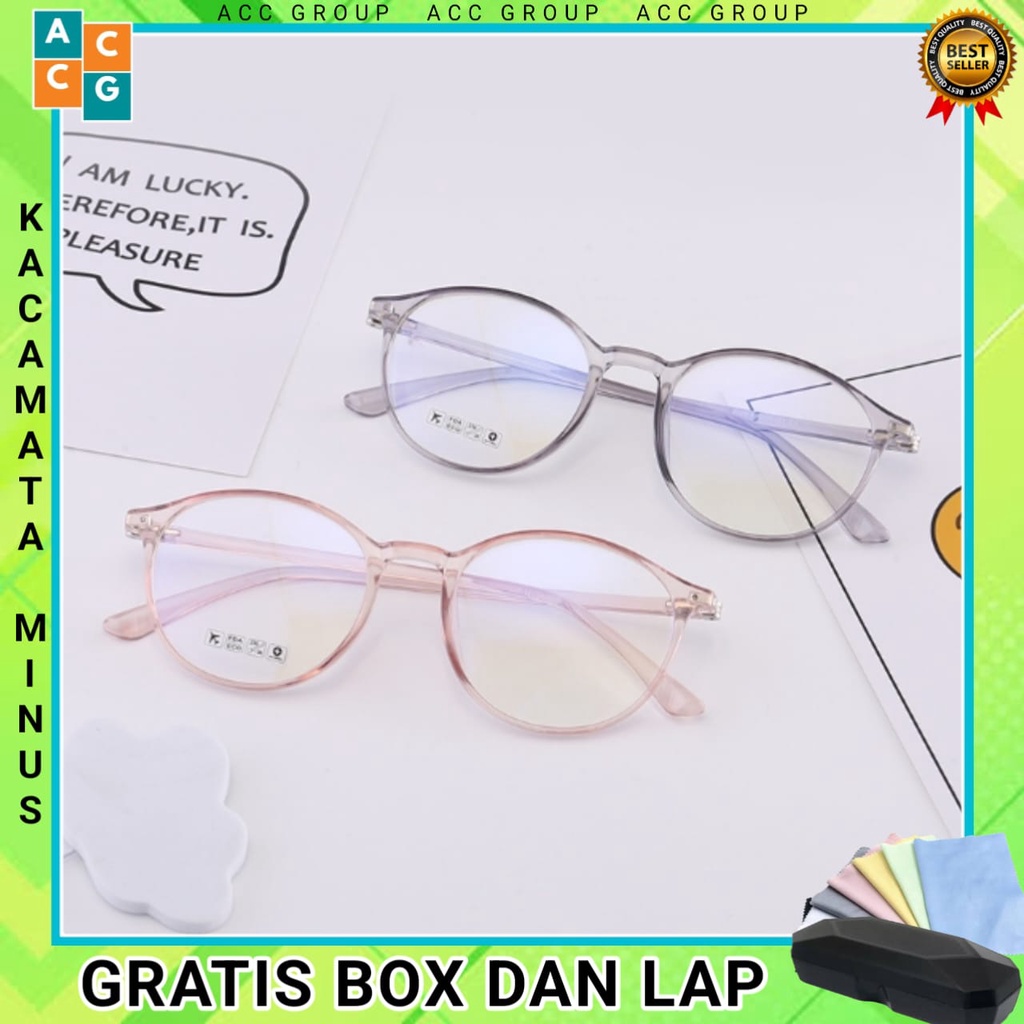 KACAMATA MINUS MODEL DAN WARNA CASUAL FREE BOX DAN LAP