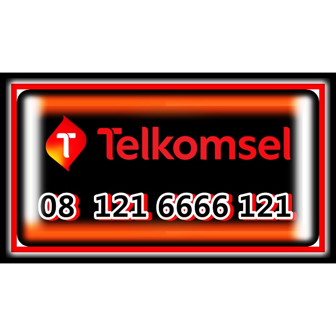 Telkomsel Nomor Cantik & Rapi simPATI/LOOP/Kartu As 4G Seri Kwartet 6666 Edisi Cermin