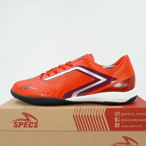 Sepatu Futsal Specs Divo IN Maroon Red Silver 401429 Original BNIB