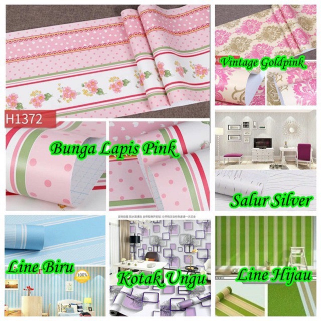 WALLPAPER STICKER DINDING 1 KG ISI 2 ROLL WALLSTICKER WALLPAPER STICKER DINDING 1 KG ISI 2 ROLL WALLSTICKER