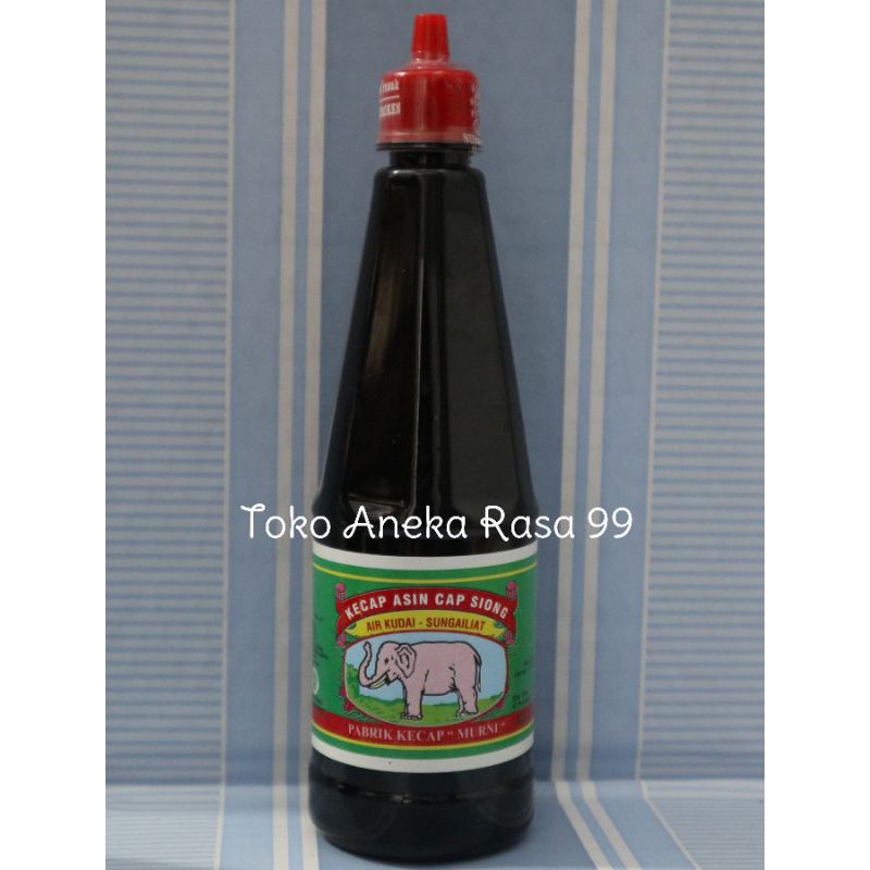 

kecap asin Bangka cap Siong/Gajah botol kecil