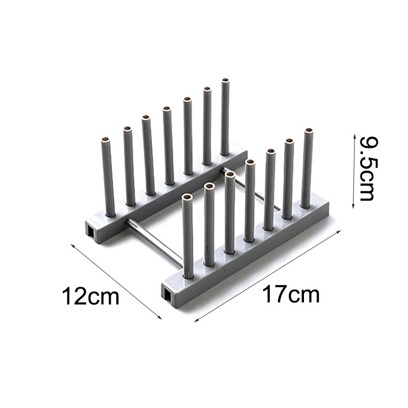 Rak Stand Holder Penyimpanan Piring Mangkuk Sendok Sumpit Panci Multifungsi Dapat Dilepas Untuk Dapur