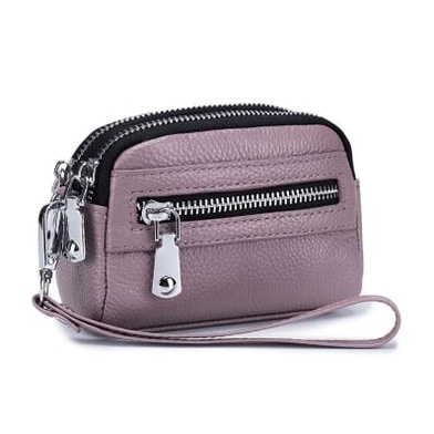 BTSO -  (( BAYAR Di TEMPAT )) NEW ARRIVAL !! Dompet Koin Mini Wanita Baru 2021 Tas Tangan DOmpet untuk Uang coin DOmpet untuk Kartu Dompet Clutch Tas Bahan Kulit Jeruk Tebal IMPORT