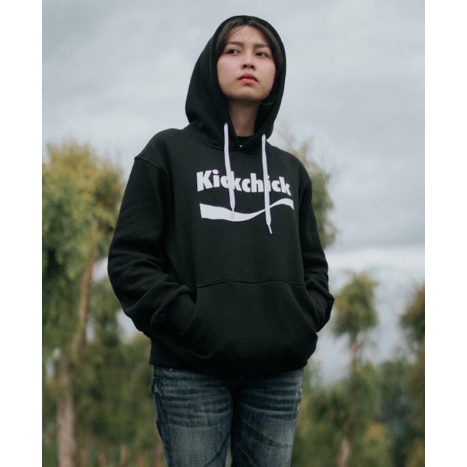 Kickchick Hoodie Splasah Black White