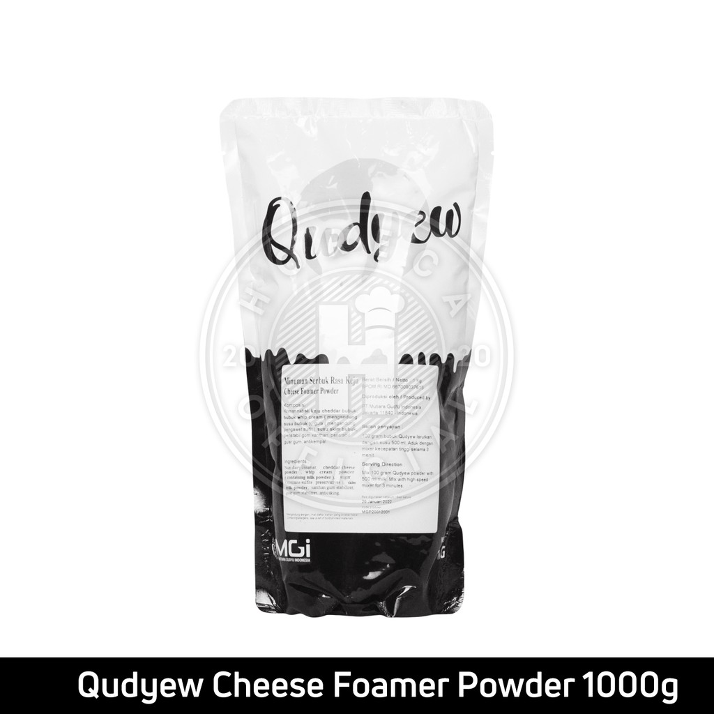 

QUDYEW CHEESE FOAM POWDER 1000GR / BUBUK KRIM KEJU IMPORT KEMASAN 1KG