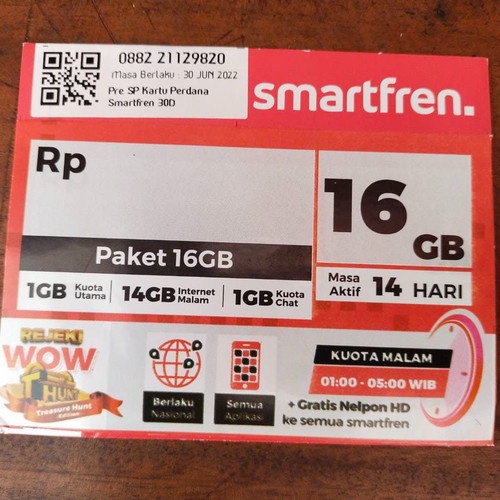 Kartu Perdana Smartfren COCKTAIL 16 GB