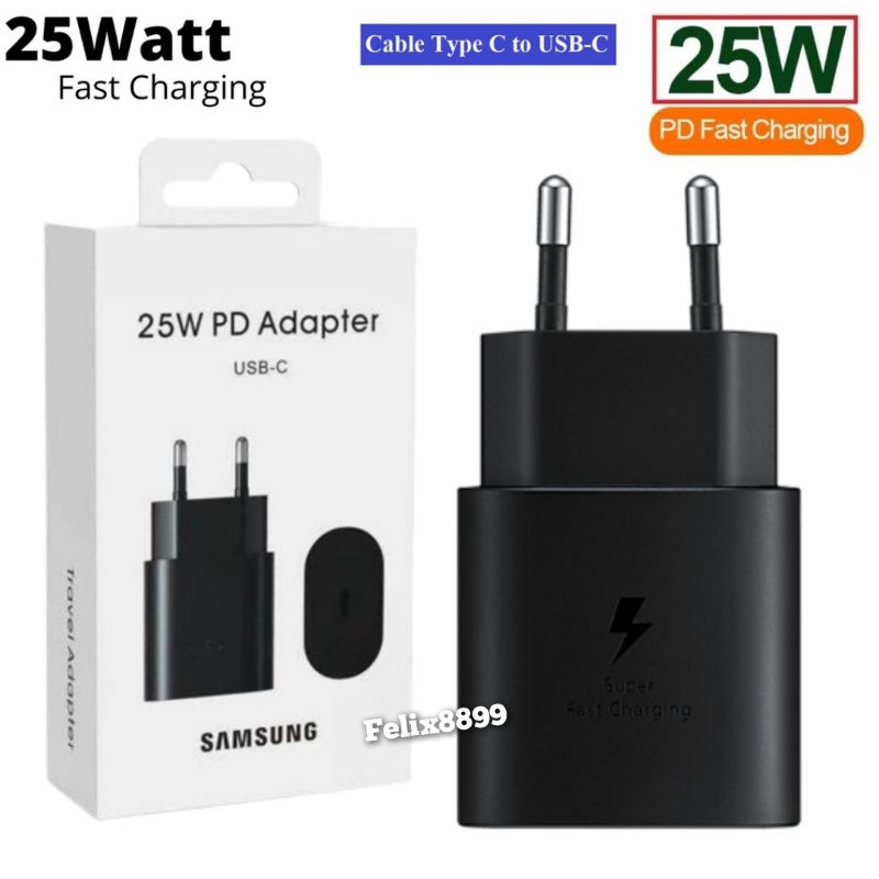 Adaptor Adapter Charger Samsung M23 M33 M34 M53 M54 A23 A33 A34 A52 A52S A53 A54 A73 5G 4G 25W 45W Super Fast Charging TYPE C to C