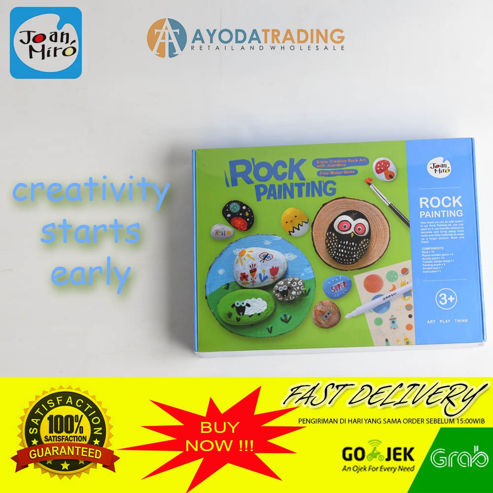 Joan Miro Rock Painting Stone Painting Art Toy