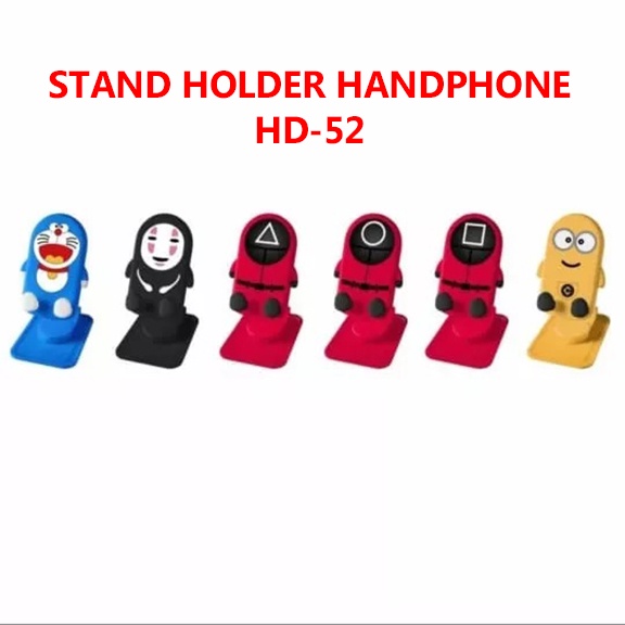 Holder Hp HD52 Dudukan Handphone Motif Karakter Lucu Phone Holder Lipat HD-52 D_Real Entrepreneur