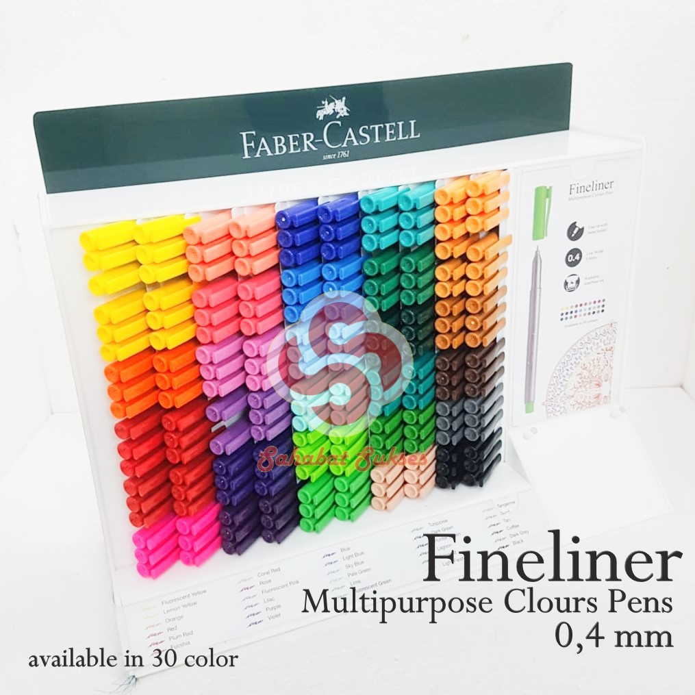 

Faber Castell Fine Liner - Fineliner Drawing Pen Marker Satuan