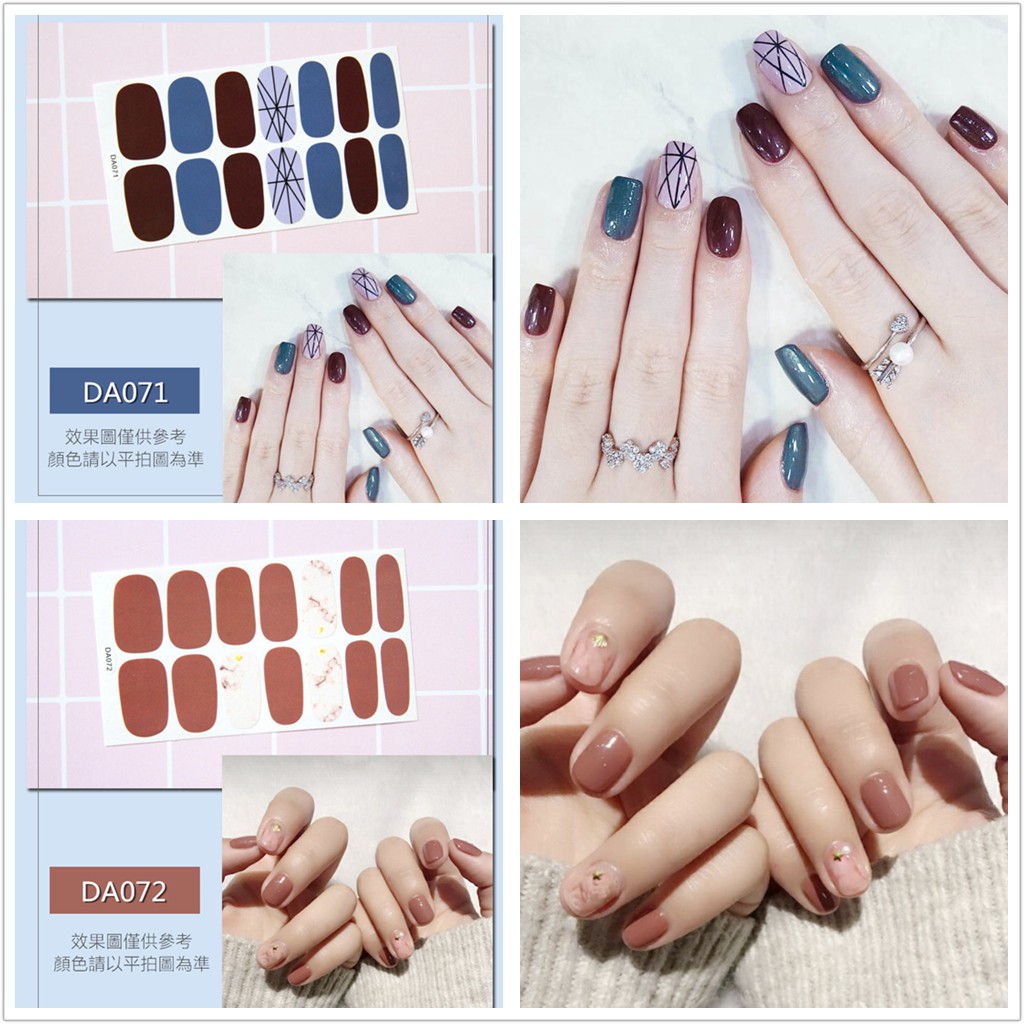 &lt;Jjoygirl&gt;DA Nail sticker motif / sticker kuku / stiker kuku / nail stiker glitter / stripes design