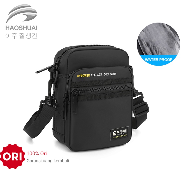 HAOSHUAI 5834 Tas Selempang Pria Sling Bag Pria Waistbag Pria Waterproof WATCHKITE WKOS