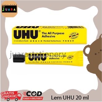 

Lem UHU 20 mL / Lem Serbaguna dan Prakarya UHU 20ML / All Purpose Adhesive 20mL