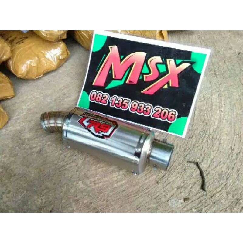 silencer knalpot R9 oval panjang 20cm silencer knalpot only inlet 50