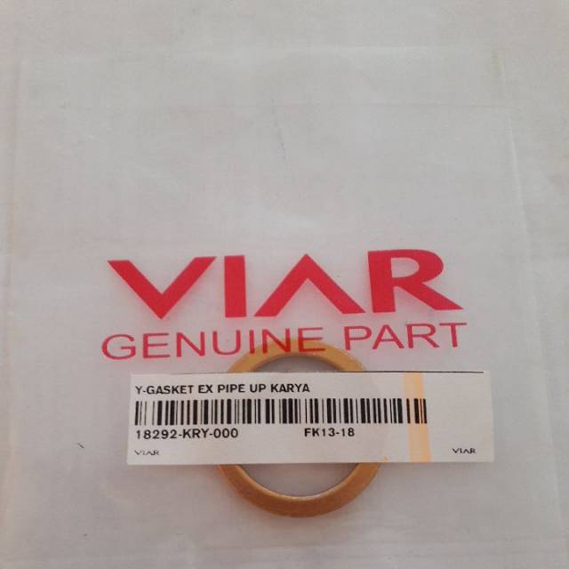Gasket/perpak knalpot atas viar karya