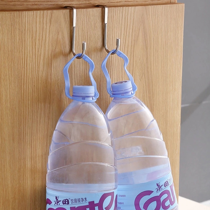 [Cabinet Door Back Type Door Back Hook, Stainless Steel Double S Hook] [Hanger] [Multifunctional Storage Hook for Kitchen and Bathroom]