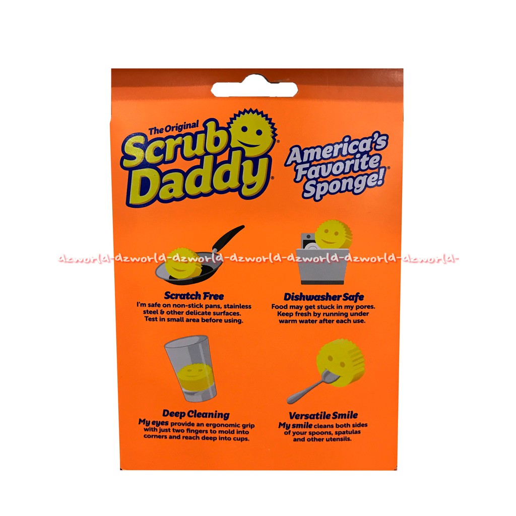 Scrub Daddy Original Sponge Spon Pembersih Serbaguna Dengan Desain Smile Unik