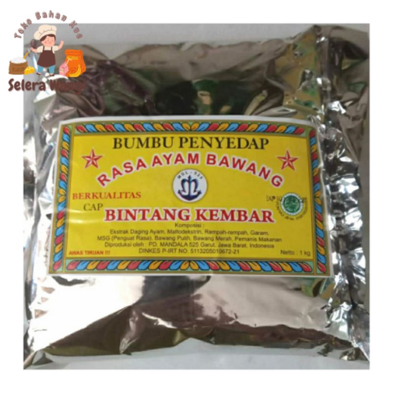 Jual BUMBU PENYEDAP ATOM BINTANG KEMBAR RASA AYAM BAWANG 1 KG (tahu ...