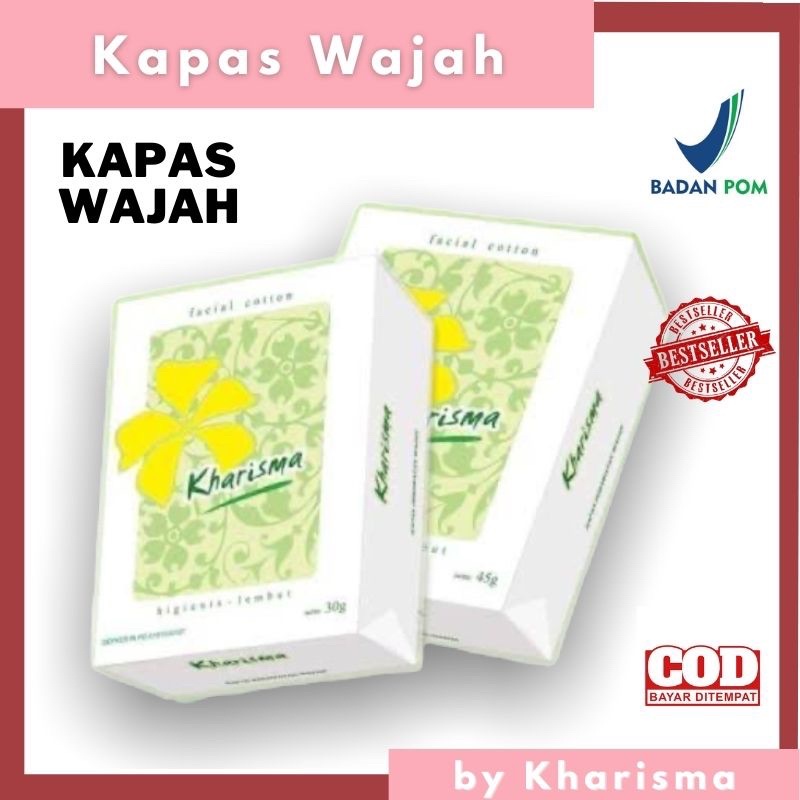 Kapas Wajah Kharisma 30 Gram Kapas Pembersih