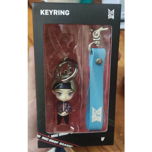 BTS TinyTAN Figurine Keyring MIC Drop (V) Original Used