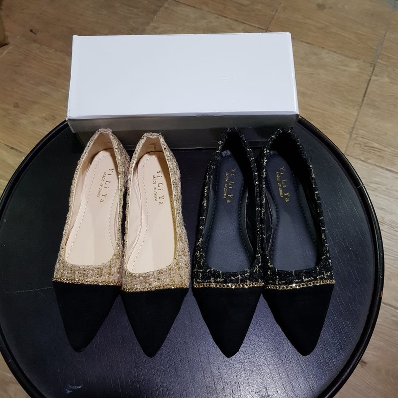 [✅BISA COD] Flatshoes Import Wanita mewah 10091