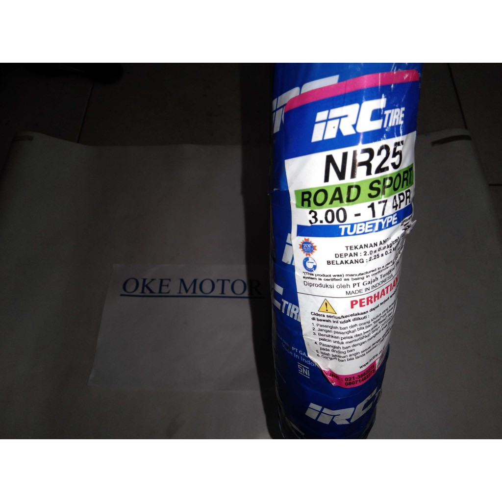 ban luar motor IRC nr25 300-17 tubetytpe