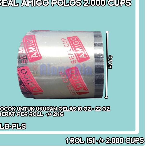 

Promo - LID SEALER -/+ 2000 CUP TUTUP GELAS PLASTIK POLOS SEAL ROLL BESAR PRESS