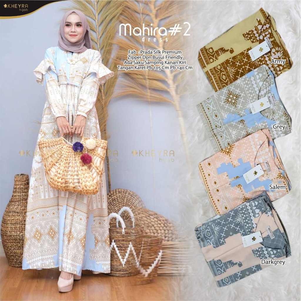 OK - NEW PRODUCT DRESS MUSLIM BY KHEYRA | GAMIS DRESS MURAH | DRESS WANITA TERBARU | MAHIRA #2