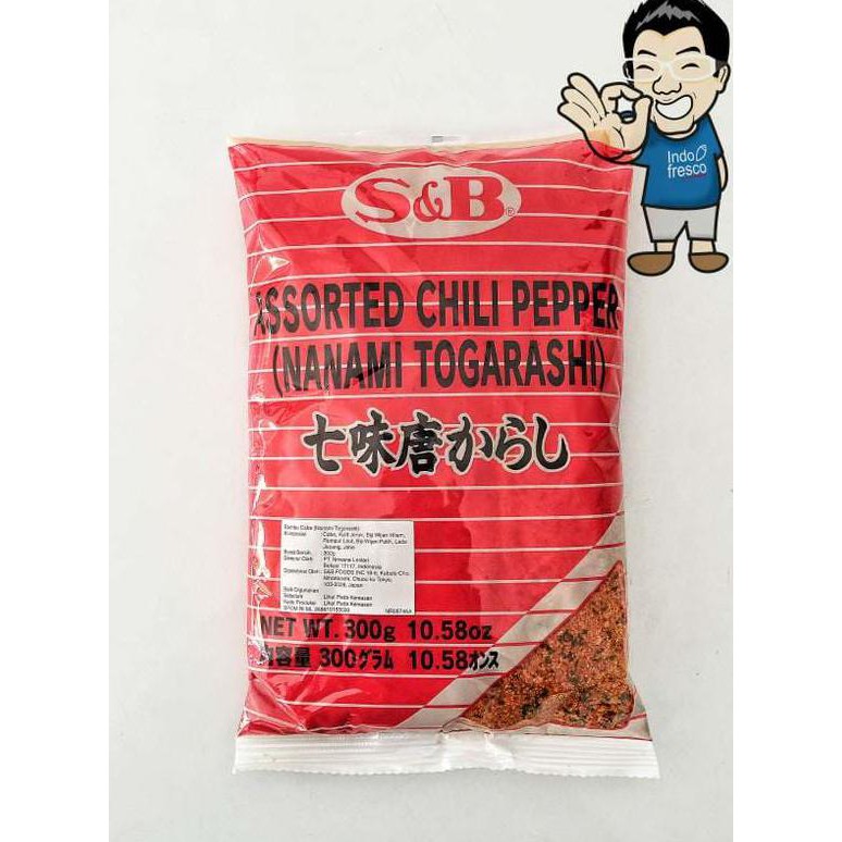 

BERKUALITAS! S&B Assorted Chili Pepper/ Nanami Togarashi/ Bubuk Cabai/ Cabe Bubuk