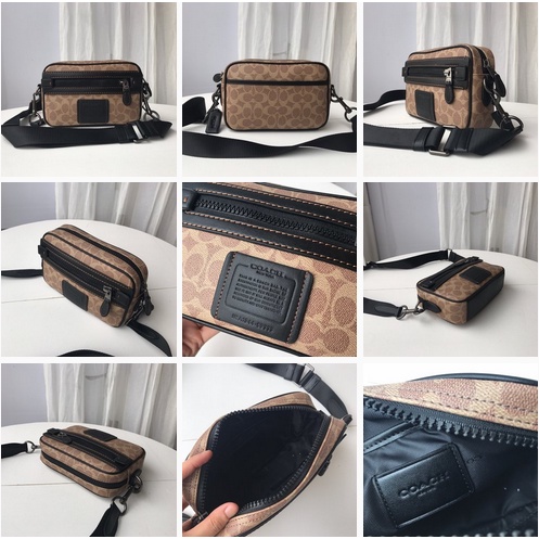 [Instant/Same Day]  69333 Coach Men's Shoulder Bag Cross Body Bag Camera Bag  xjb