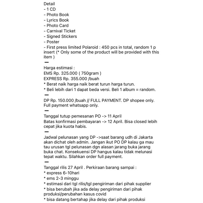 RK ALBUM ENHYPEN BORDER : CARNIVAL