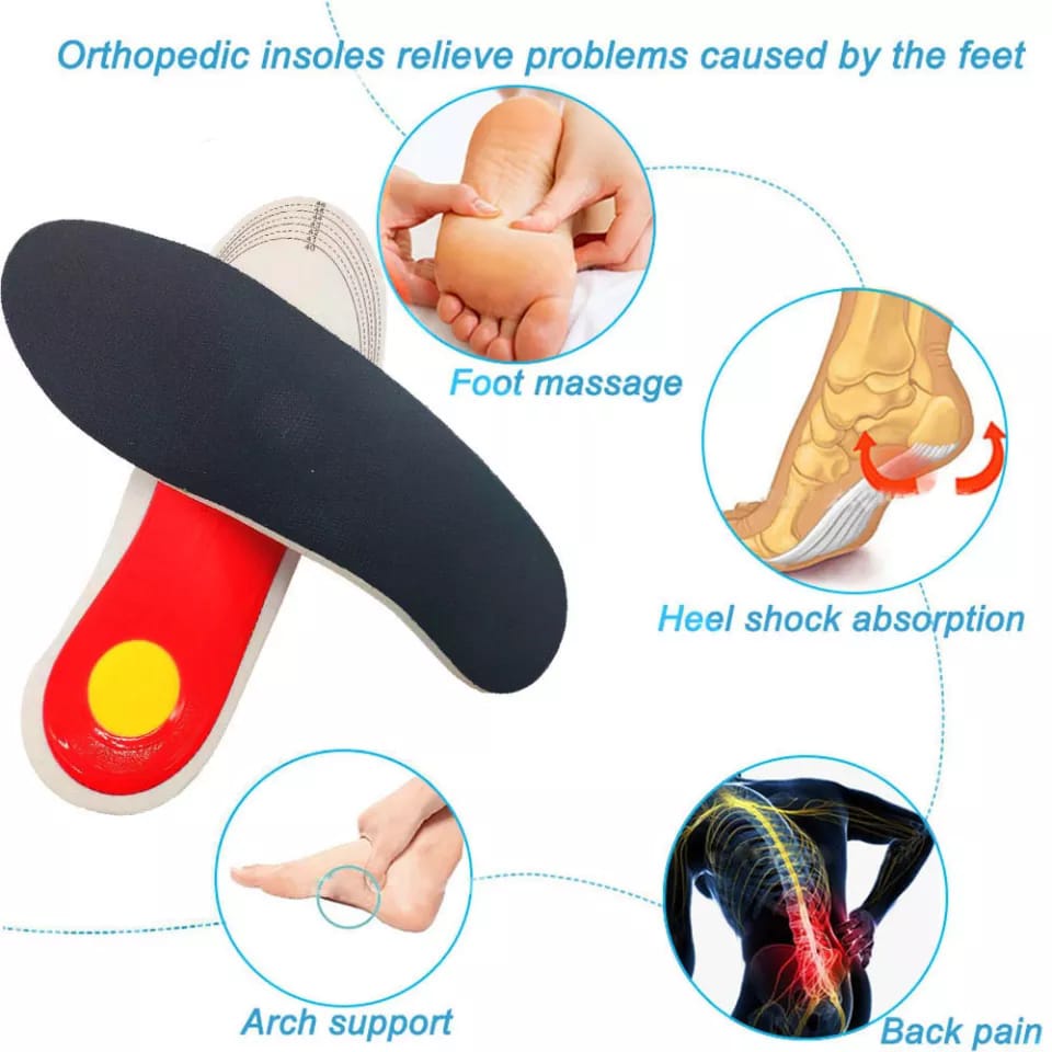 SEPASANG INSOLE UNTUK KAKI DATAR INSOLE HIGH ARCH SUPPORT PLANTAR FASCITIS SOL SEPATU PRIA DAN WANITA ALAS SEPATU