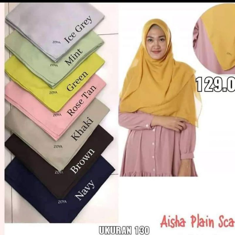 AISHA PLAIN SCARF by ZOYA FASHION