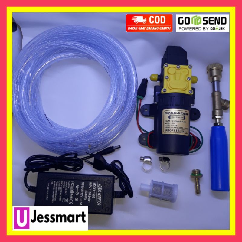 pompa dc 12 v alat steam motor mobil cuci ac original sinleader