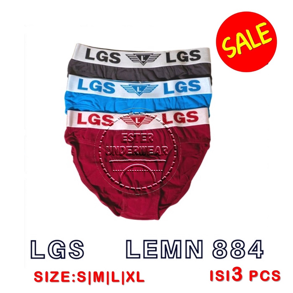 Celana Dalam LGS 884 ISI 3PCS|BRIEF LGS PREMIUM