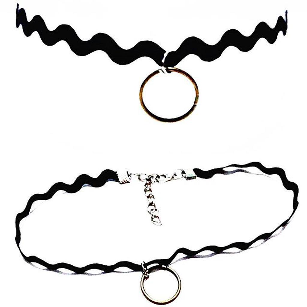 Zigzag Choker Necklace Vintage Bronze Ring | Kalung Handmade