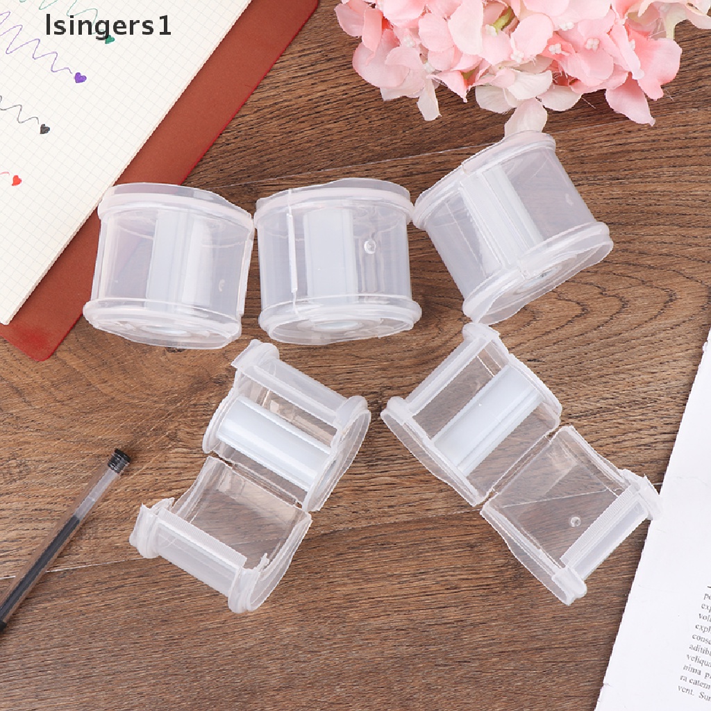 (lsingers1) Dispenser Selotip Bentuk Bulat Ukuran 5.5x6.5cm